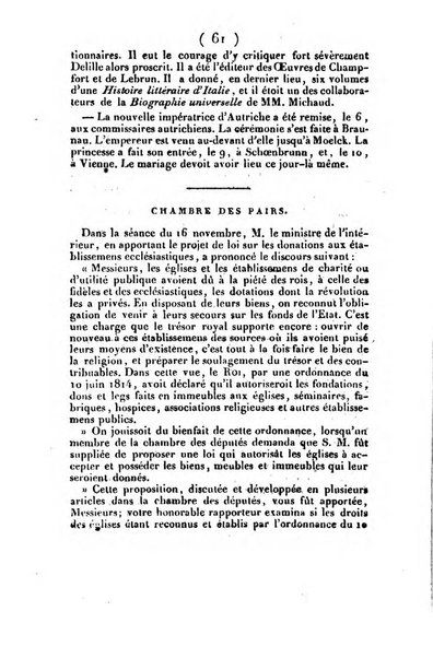 L'ami de la religion et du roi journal ecclesiastique, politique et litteraire