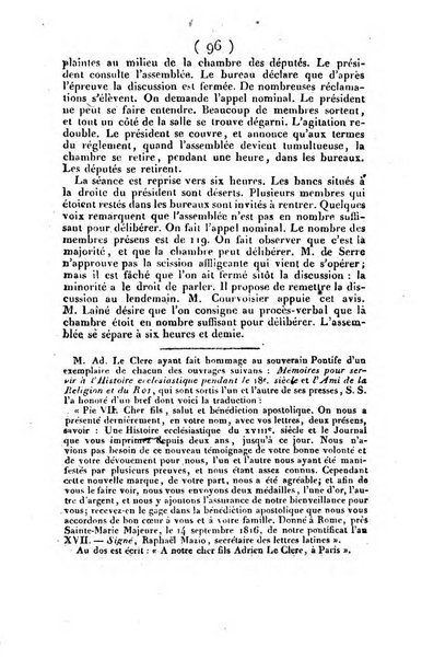 L'ami de la religion et du roi journal ecclesiastique, politique et litteraire