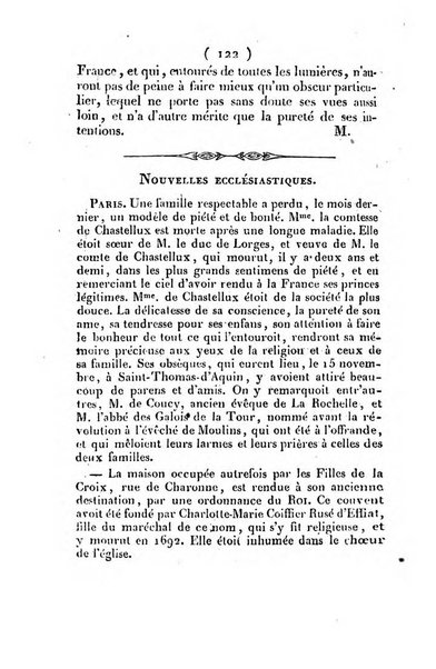 L'ami de la religion et du roi journal ecclesiastique, politique et litteraire