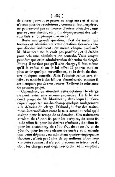 L'ami de la religion et du roi journal ecclesiastique, politique et litteraire