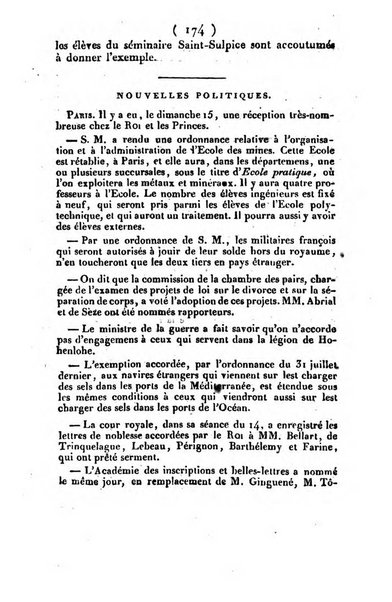 L'ami de la religion et du roi journal ecclesiastique, politique et litteraire