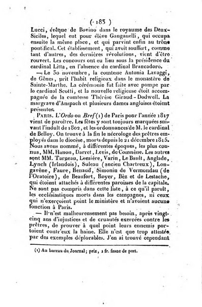 L'ami de la religion et du roi journal ecclesiastique, politique et litteraire