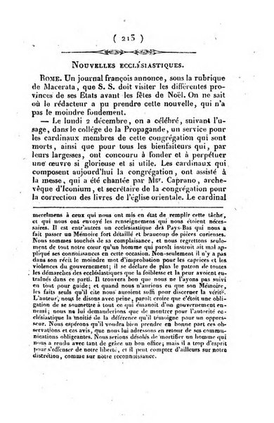 L'ami de la religion et du roi journal ecclesiastique, politique et litteraire