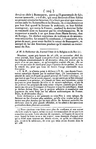 L'ami de la religion et du roi journal ecclesiastique, politique et litteraire