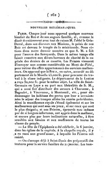 L'ami de la religion et du roi journal ecclesiastique, politique et litteraire