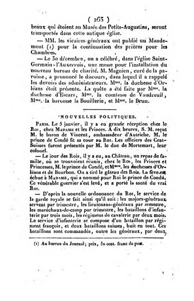 L'ami de la religion et du roi journal ecclesiastique, politique et litteraire