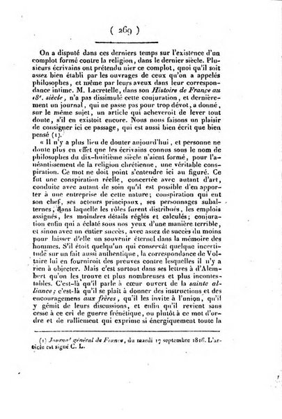 L'ami de la religion et du roi journal ecclesiastique, politique et litteraire