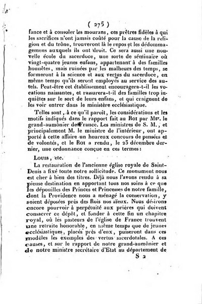 L'ami de la religion et du roi journal ecclesiastique, politique et litteraire