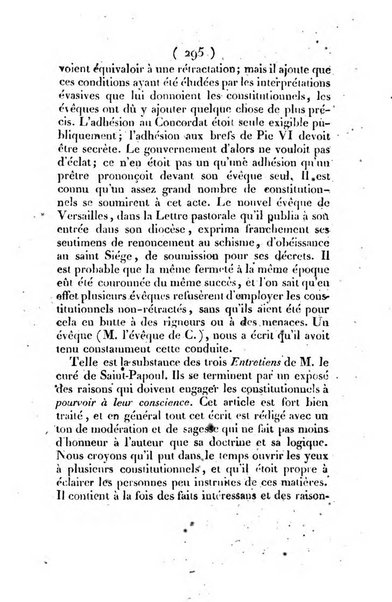 L'ami de la religion et du roi journal ecclesiastique, politique et litteraire