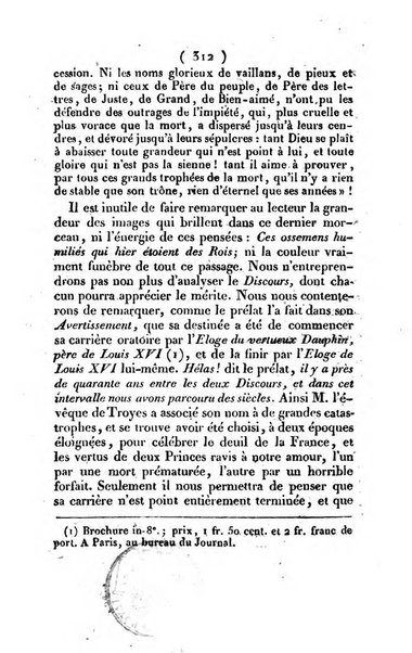 L'ami de la religion et du roi journal ecclesiastique, politique et litteraire