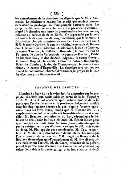 L'ami de la religion et du roi journal ecclesiastique, politique et litteraire