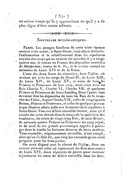 L'ami de la religion et du roi journal ecclesiastique, politique et litteraire