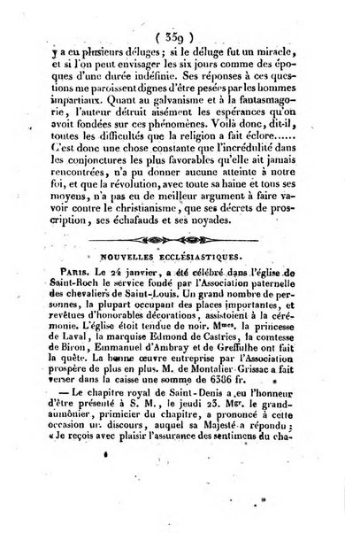 L'ami de la religion et du roi journal ecclesiastique, politique et litteraire