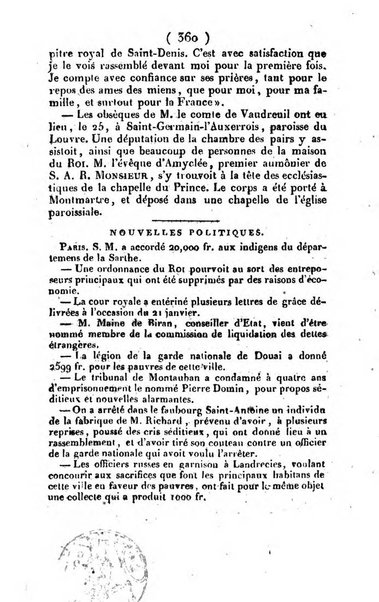 L'ami de la religion et du roi journal ecclesiastique, politique et litteraire