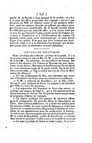 L'ami de la religion et du roi journal ecclesiastique, politique et litteraire