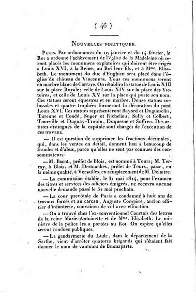 L'ami de la religion et du roi journal ecclesiastique, politique et litteraire