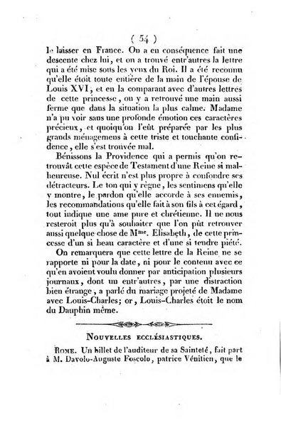 L'ami de la religion et du roi journal ecclesiastique, politique et litteraire