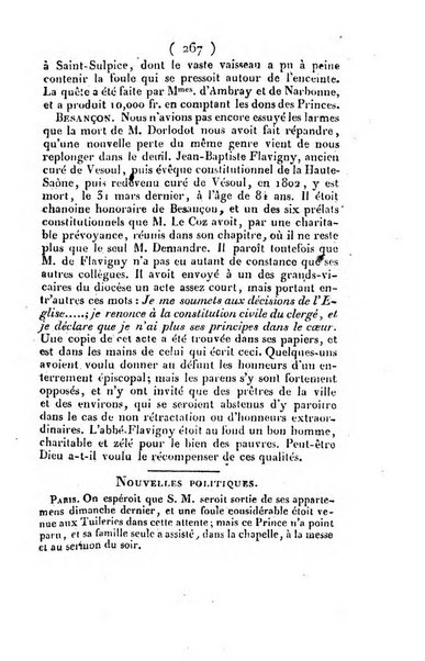 L'ami de la religion et du roi journal ecclesiastique, politique et litteraire