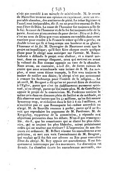 L'ami de la religion et du roi journal ecclesiastique, politique et litteraire