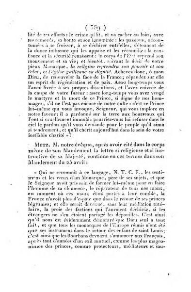 L'ami de la religion et du roi journal ecclesiastique, politique et litteraire