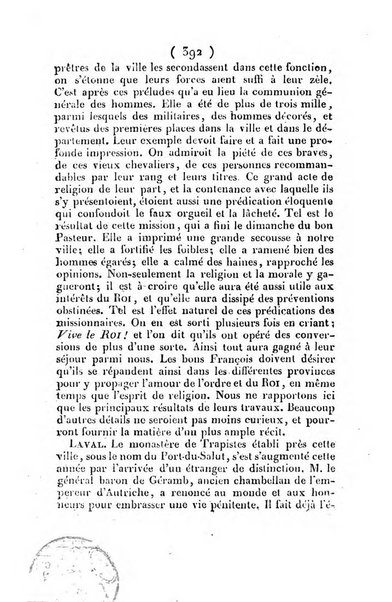 L'ami de la religion et du roi journal ecclesiastique, politique et litteraire