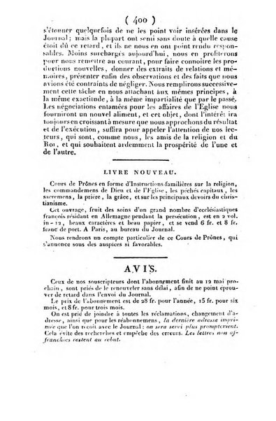 L'ami de la religion et du roi journal ecclesiastique, politique et litteraire