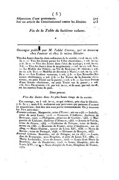 L'ami de la religion et du roi journal ecclesiastique, politique et litteraire