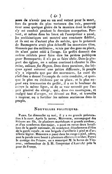 L'ami de la religion et du roi journal ecclesiastique, politique et litteraire