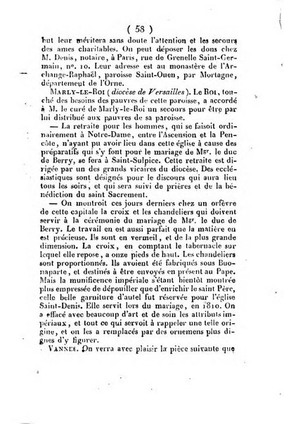 L'ami de la religion et du roi journal ecclesiastique, politique et litteraire