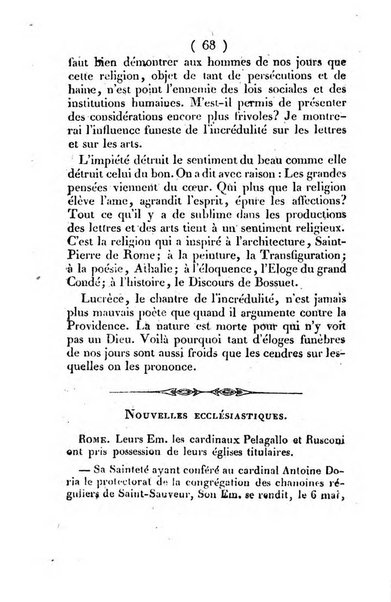 L'ami de la religion et du roi journal ecclesiastique, politique et litteraire