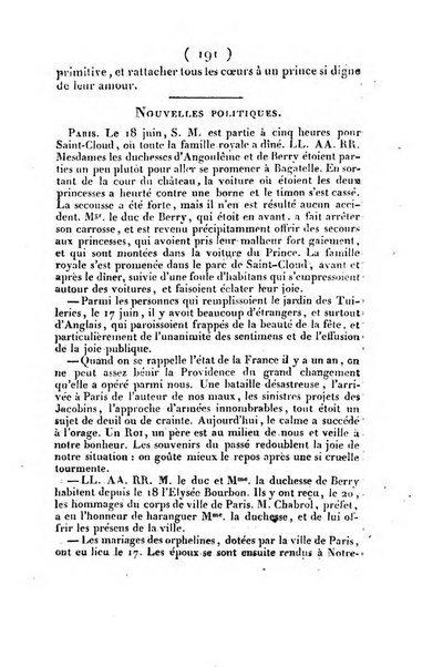 L'ami de la religion et du roi journal ecclesiastique, politique et litteraire