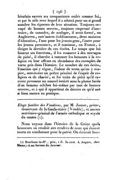 L'ami de la religion et du roi journal ecclesiastique, politique et litteraire