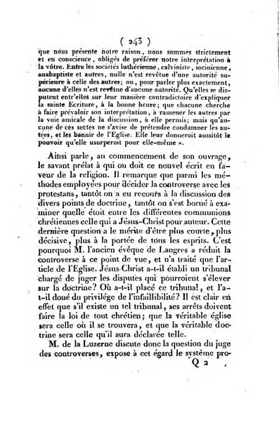 L'ami de la religion et du roi journal ecclesiastique, politique et litteraire