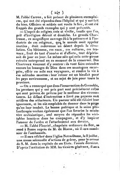 L'ami de la religion et du roi journal ecclesiastique, politique et litteraire