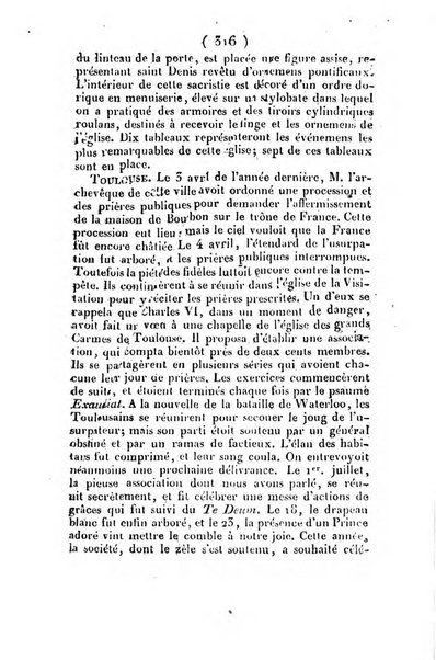 L'ami de la religion et du roi journal ecclesiastique, politique et litteraire