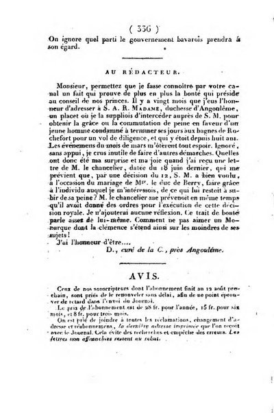 L'ami de la religion et du roi journal ecclesiastique, politique et litteraire