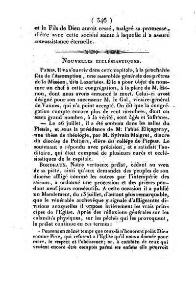 L'ami de la religion et du roi journal ecclesiastique, politique et litteraire