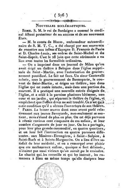 L'ami de la religion et du roi journal ecclesiastique, politique et litteraire