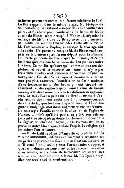 L'ami de la religion et du roi journal ecclesiastique, politique et litteraire