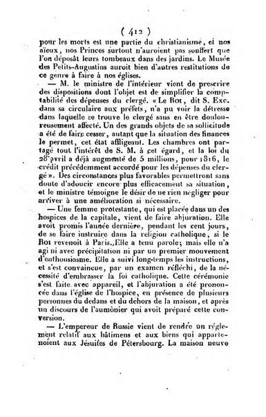 L'ami de la religion et du roi journal ecclesiastique, politique et litteraire