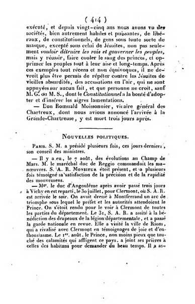 L'ami de la religion et du roi journal ecclesiastique, politique et litteraire