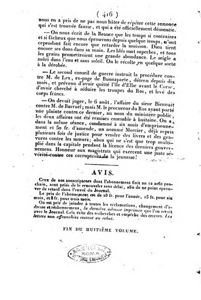 L'ami de la religion et du roi journal ecclesiastique, politique et litteraire