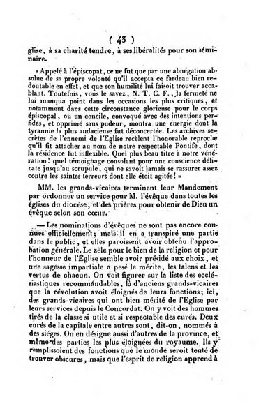 L'ami de la religion et du roi journal ecclesiastique, politique et litteraire