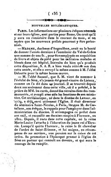 L'ami de la religion et du roi journal ecclesiastique, politique et litteraire