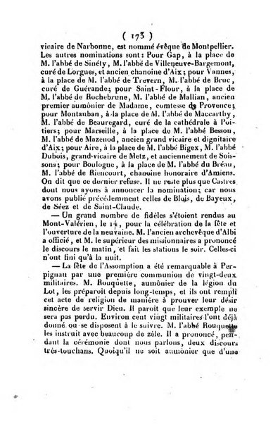 L'ami de la religion et du roi journal ecclesiastique, politique et litteraire