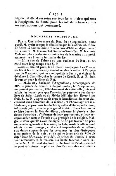 L'ami de la religion et du roi journal ecclesiastique, politique et litteraire