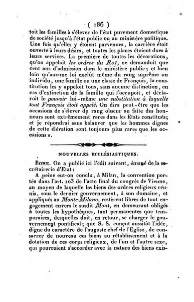 L'ami de la religion et du roi journal ecclesiastique, politique et litteraire