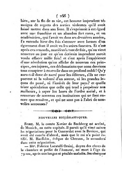 L'ami de la religion et du roi journal ecclesiastique, politique et litteraire