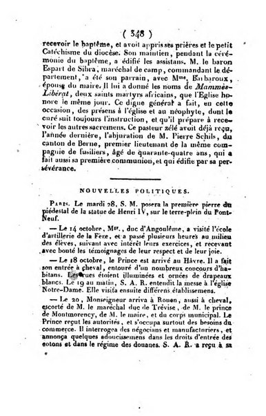 L'ami de la religion et du roi journal ecclesiastique, politique et litteraire