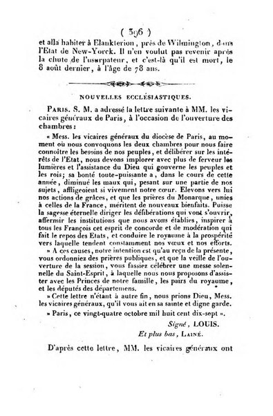 L'ami de la religion et du roi journal ecclesiastique, politique et litteraire